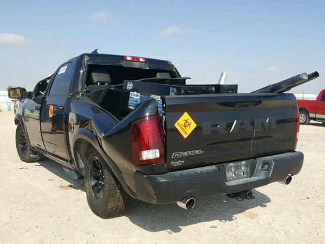 1C6RR7YT6JS197239 - 2018 RAM 1500 REBEL შავი ფოტო 3