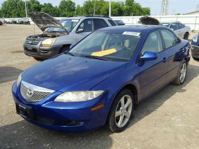 1YVHP80C355M15731 - 2005 MAZDA 6 I Niebieski zdjęcie 2