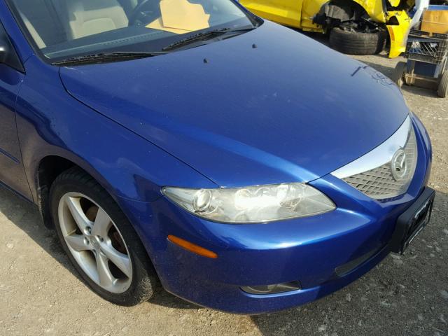 1YVHP80C355M15731 - 2005 MAZDA 6 I Niebieski zdjęcie 9