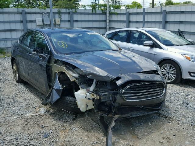 3FA6P0H92GR218305 - 2016 FORD FUSION SE GRAY photo 1