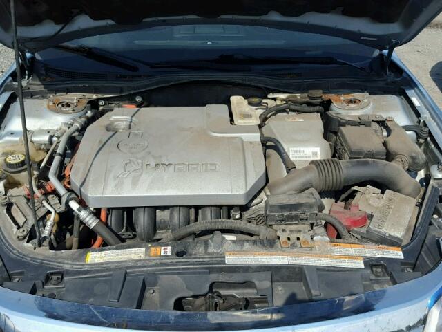 3FADP0L32AR133370 - 2010 FORD FUSION HYB BLUE photo 7