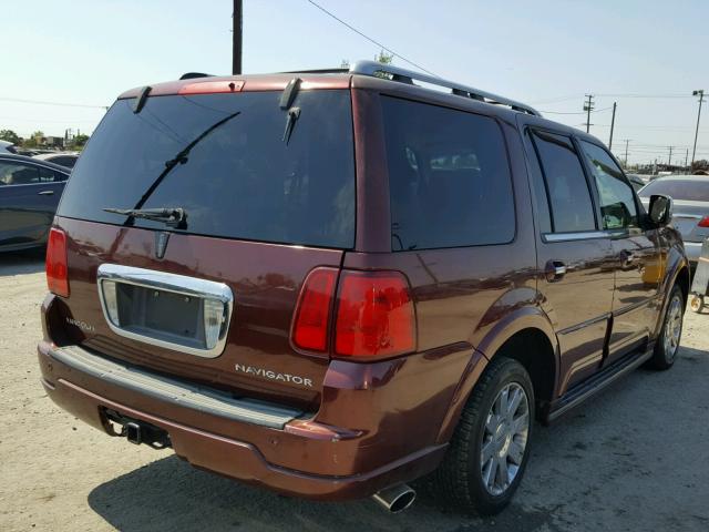 5LMFU27R43LJ39493 - 2003 LINCOLN NAVIGATOR BURGUNDY photo 4