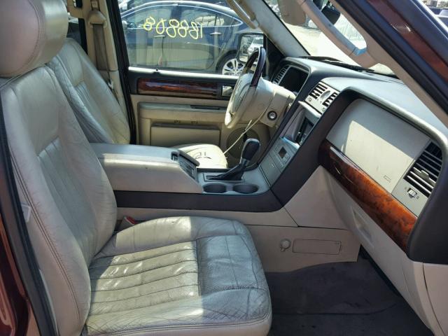 5LMFU27R43LJ39493 - 2003 LINCOLN NAVIGATOR BURGUNDY photo 5