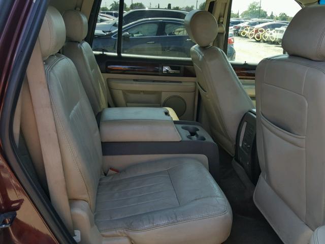 5LMFU27R43LJ39493 - 2003 LINCOLN NAVIGATOR BURGUNDY photo 6