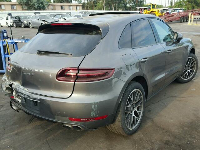 WP1AB2A55GLB52853 - 2016 PORSCHE MACAN S GRAY photo 4