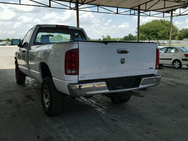 1D7HA16N96J168107 - 2006 DODGE RAM 1500 S WHITE photo 3