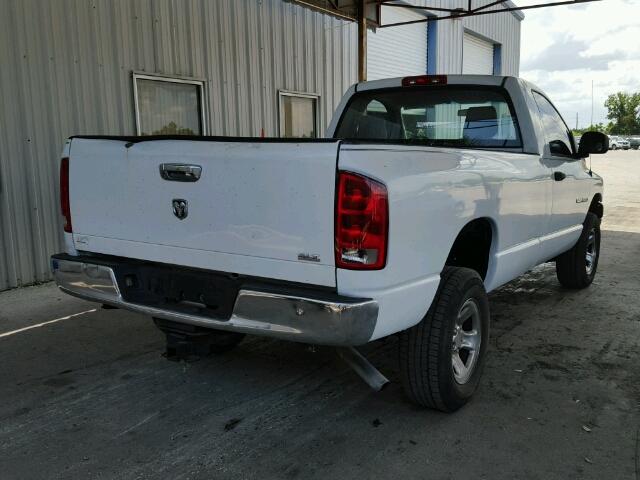 1D7HA16N96J168107 - 2006 DODGE RAM 1500 S WHITE photo 4