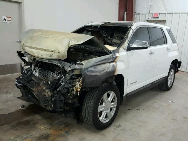 2GKALMEK6E6174316 - 2014 GMC TERRAIN SL WHITE photo 2