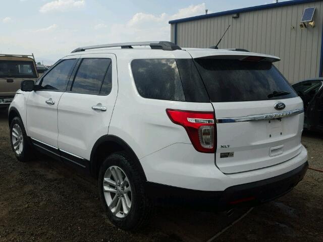 1FM5K8D86DGA18090 - 2013 FORD EXPLORER X WHITE photo 3