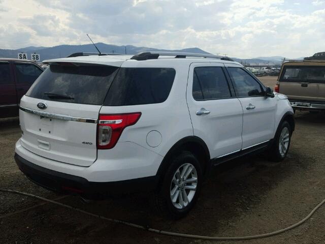 1FM5K8D86DGA18090 - 2013 FORD EXPLORER X WHITE photo 4