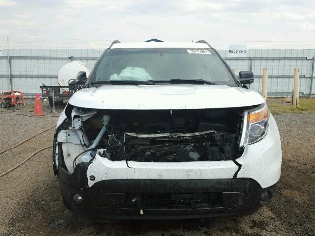 1FM5K8D86DGA18090 - 2013 FORD EXPLORER X WHITE photo 9