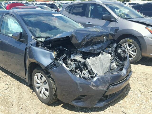 2T1BURHE8FC422890 - 2015 TOYOTA COROLLA GRAY photo 9