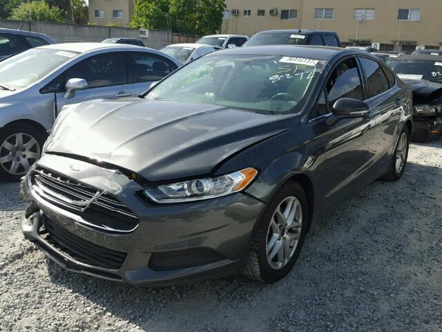 1FA6P0H78G5114595 - 2016 FORD FUSION SE GRAY photo 2