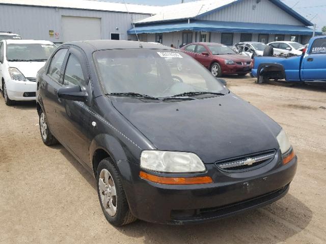 KL1TD52655B495508 - 2005 CHEVROLET AVEO BASE Սև լուսանկար 1