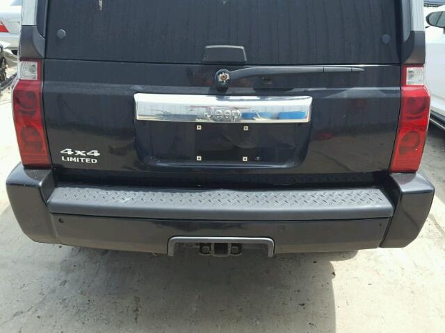 1J8HG58N76C198734 - 2006 JEEP COMMANDER შავი ფოტო 9