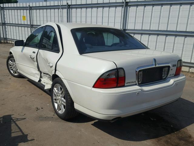 1LNHM87A95Y659249 - 2005 LINCOLN LS WHITE photo 3