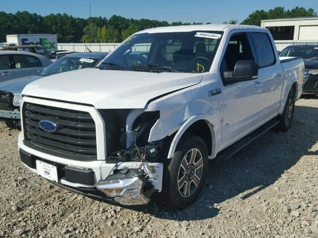 1FTEW1CPXHKD30425 - 2017 FORD F150 SUPER WHITE photo 2