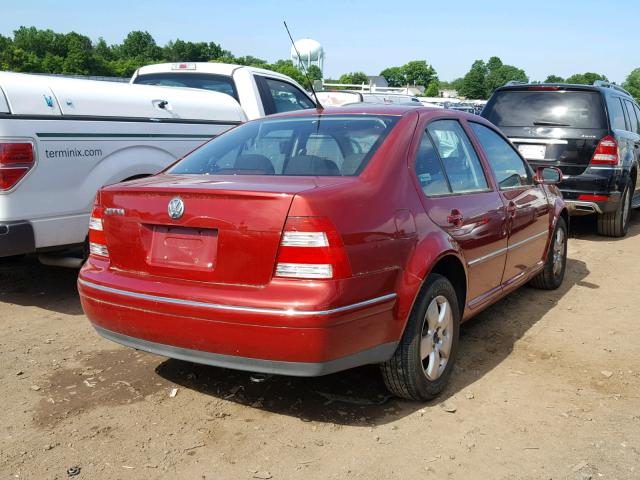 3VWSK69M55M017518 - 2005 VOLKSWAGEN JETTA GLS RED photo 4