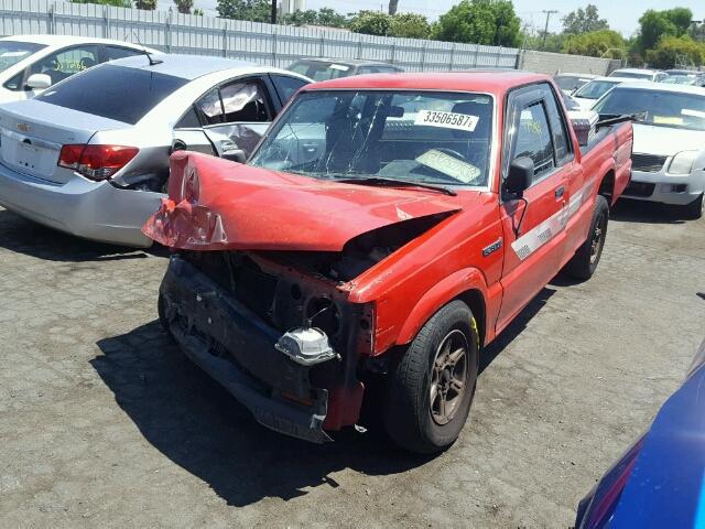 JM2UF3149L0863527 - 1990 MAZDA B2600 CAB RED photo 2