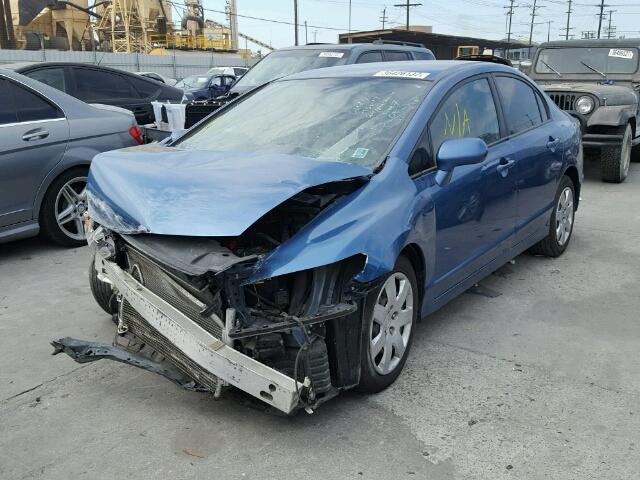 1HGFA16557L125943 - 2007 HONDA CIVIC BLUE photo 2