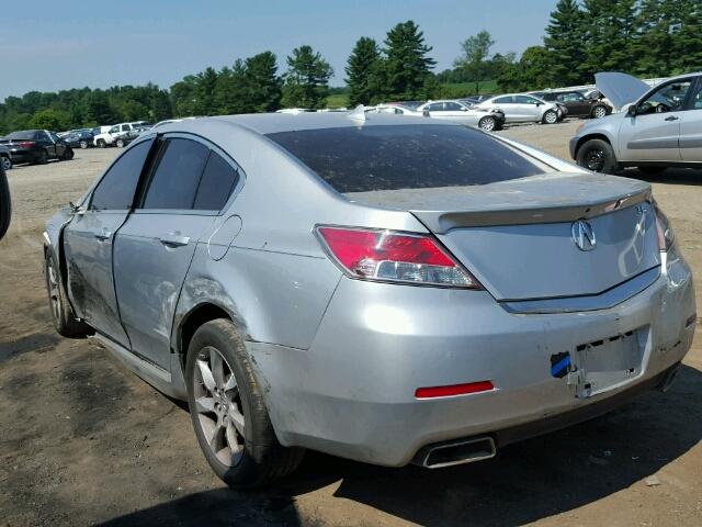 19UUA8F57DA007755 - 2013 ACURA TL TECH SILVER photo 3