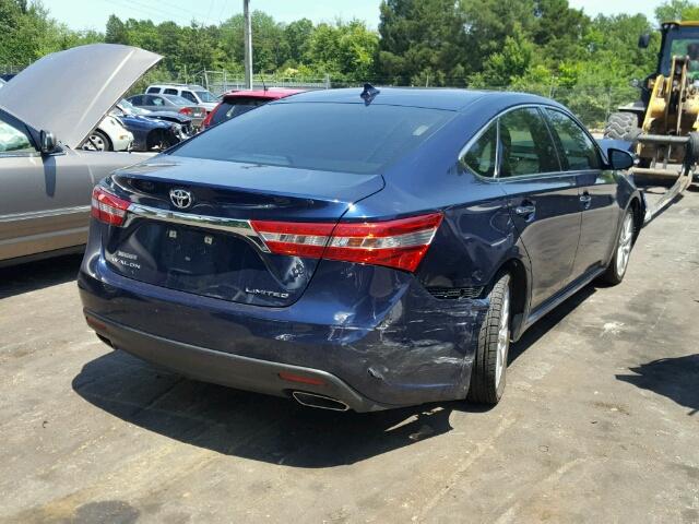 4T1BK1EBXDU048537 - 2013 TOYOTA AVALON BAS BLUE photo 4