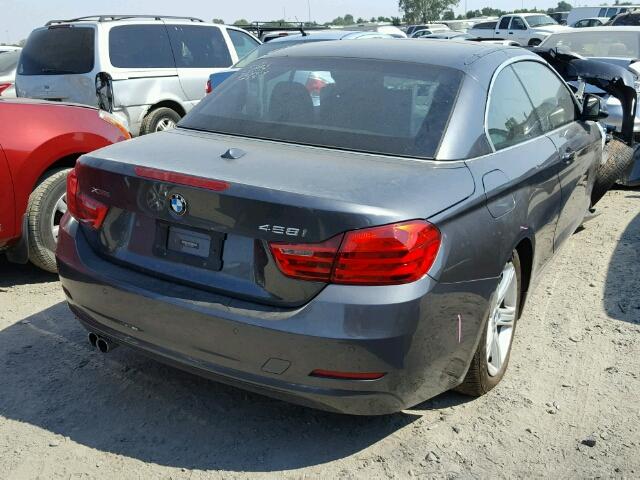 WBA3T1C58FP820616 - 2015 BMW 428XI SULE GRAY photo 4