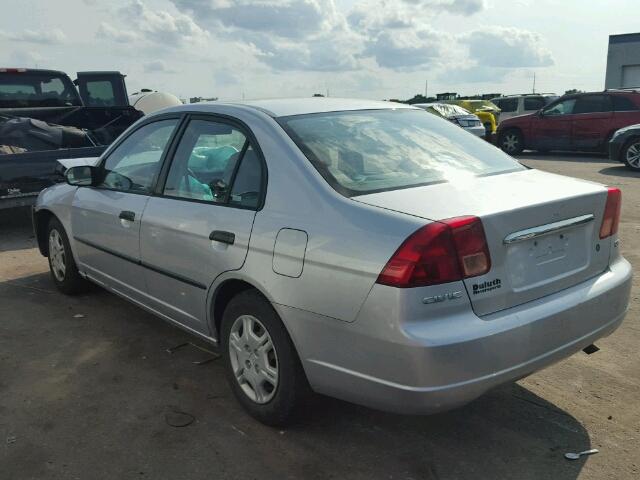 2HGES15102H576453 - 2002 HONDA CIVIC DX SILVER photo 3