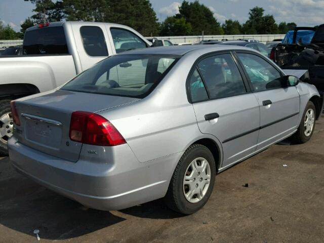 2HGES15102H576453 - 2002 HONDA CIVIC DX SILVER photo 4