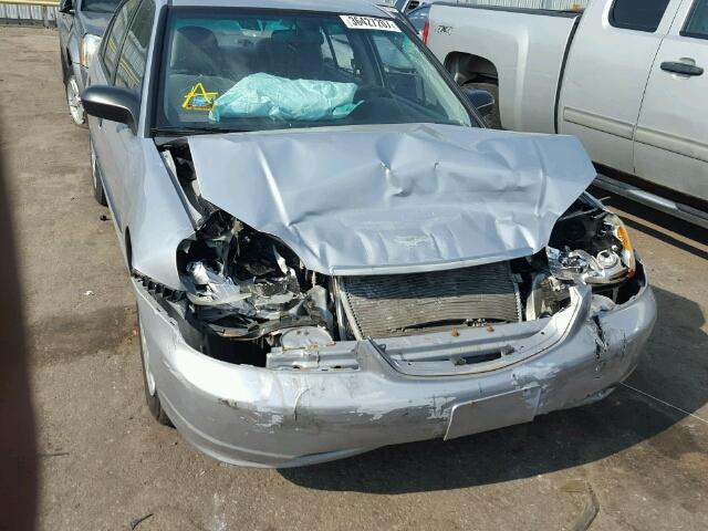 2HGES15102H576453 - 2002 HONDA CIVIC DX SILVER photo 9