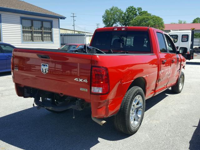 1C6RR7GG4GS149199 - 2016 RAM 1500 SLT RED photo 4