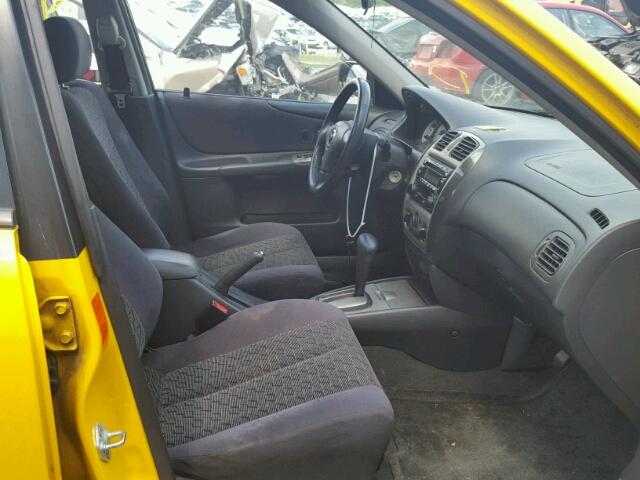 JM1BJ246621489792 - 2002 MAZDA PROTEGE PR YELLOW photo 5