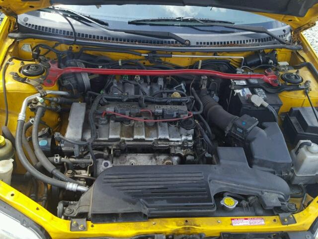 JM1BJ246621489792 - 2002 MAZDA PROTEGE PR YELLOW photo 7