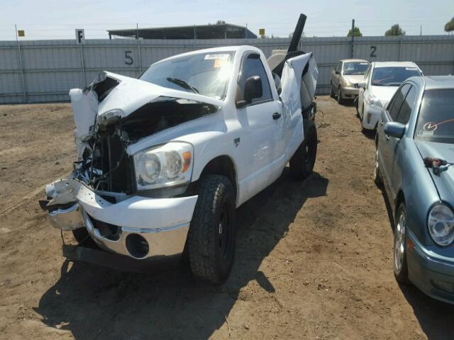 1D7HA16248J124038 - 2008 DODGE RAM 1500 S WHITE photo 2