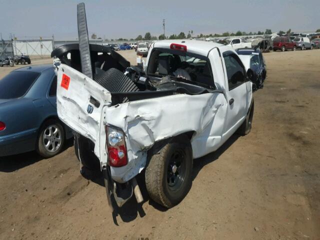 1D7HA16248J124038 - 2008 DODGE RAM 1500 S WHITE photo 4