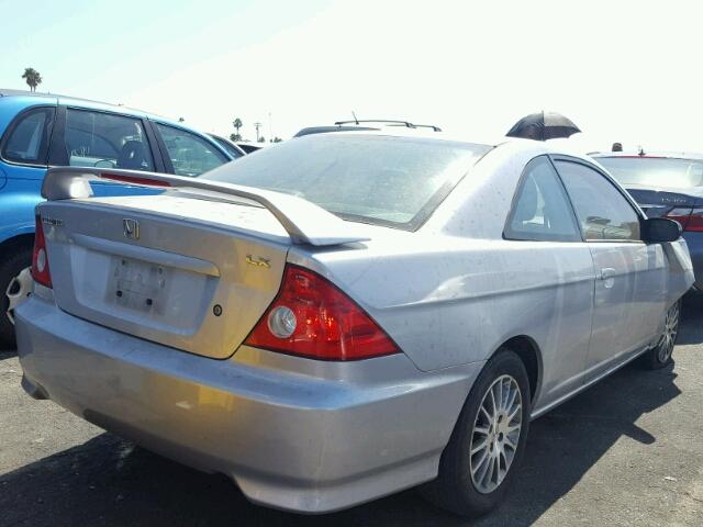 1HGEM22575L080726 - 2005 HONDA CIVIC LX SILVER photo 4