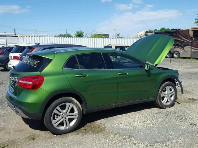 WDCTG4GB6HJ335349 - 2017 MERCEDES-BENZ GLA 250 4M GREEN photo 4