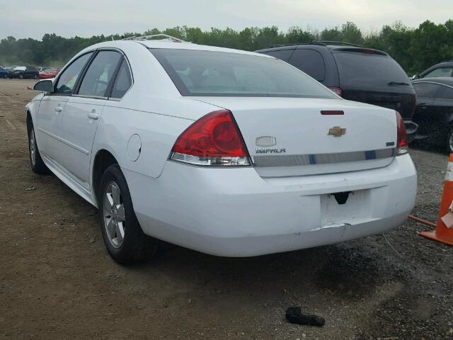 2G1WF5EK3B1143864 - 2011 CHEVROLET IMPALA LS WHITE photo 3