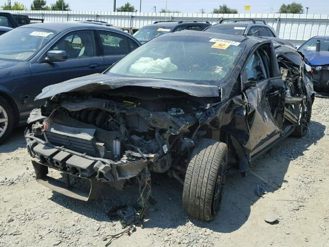 1FAHP3K27CL270270 - 2012 FORD FOCUS SE BLACK photo 2