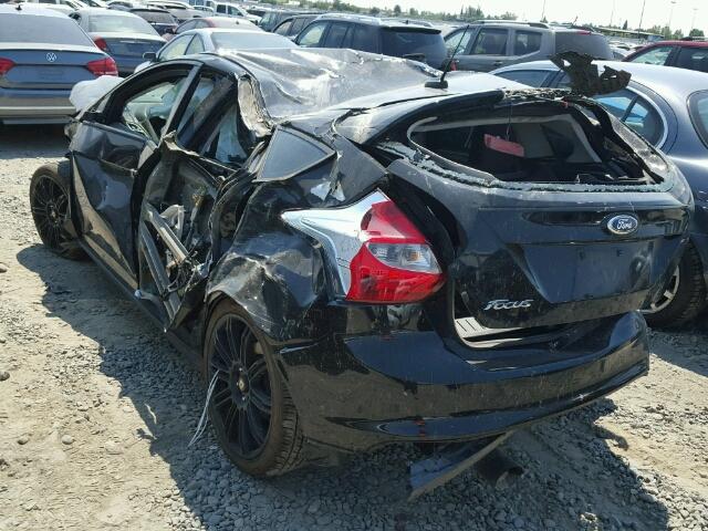 1FAHP3K27CL270270 - 2012 FORD FOCUS SE BLACK photo 3