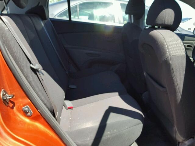 KNADE163266092631 - 2006 KIA RIO 5 ORANGE photo 6