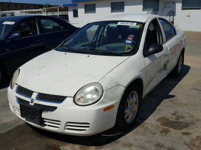 1B3ES56C45D181832 - 2005 DODGE NEON SXT WHITE photo 2