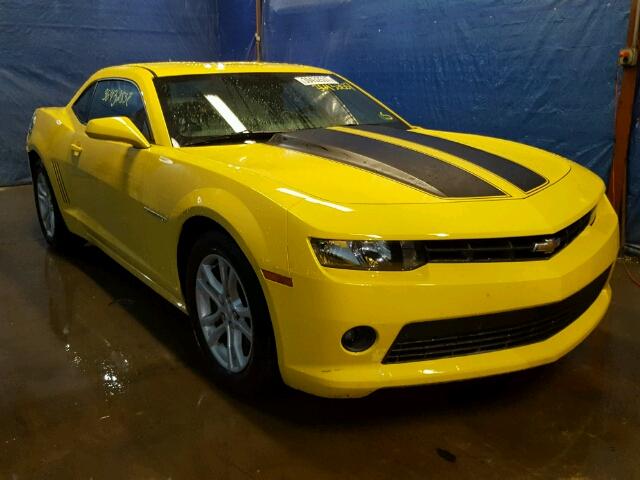 2G1FD1E35F9257962 - 2015 CHEVROLET CAMARO LT YELLOW photo 1