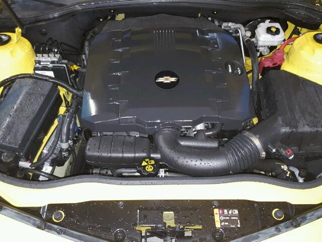 2G1FD1E35F9257962 - 2015 CHEVROLET CAMARO LT YELLOW photo 7