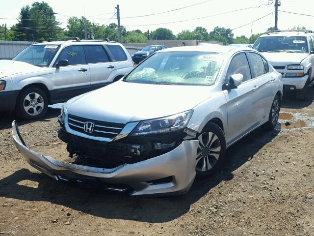 1HGCR2F30DA109852 - 2013 HONDA ACCORD LX SILVER photo 2