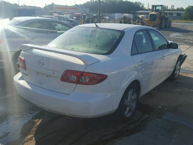 1YVFP80C845N53948 - 2004 MAZDA 6 I WHITE photo 4