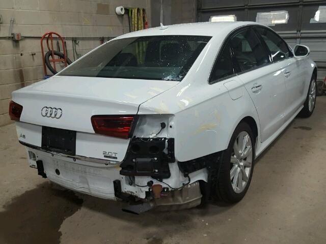 WAUGFAFC5GN132864 - 2016 AUDI A6 WHITE photo 4