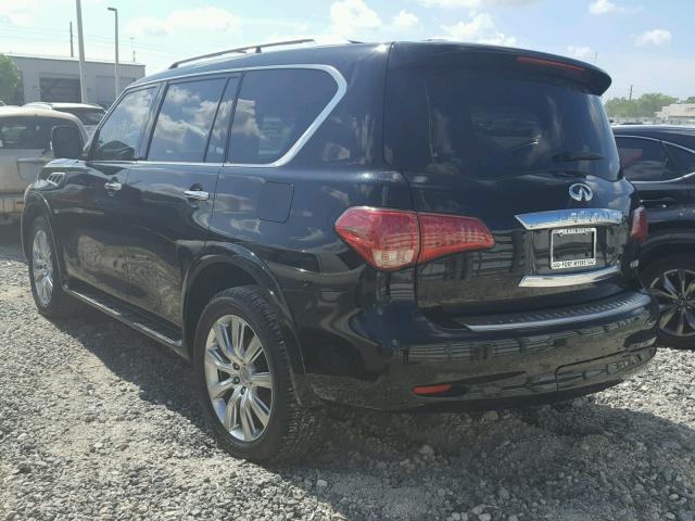 JN8AZ2ND8E9750738 - 2014 INFINITI QX80 BLACK photo 3