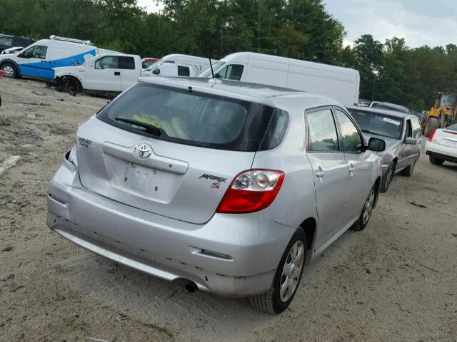 2T1KE40E69C010693 - 2009 TOYOTA COROLLA MA SILVER photo 4