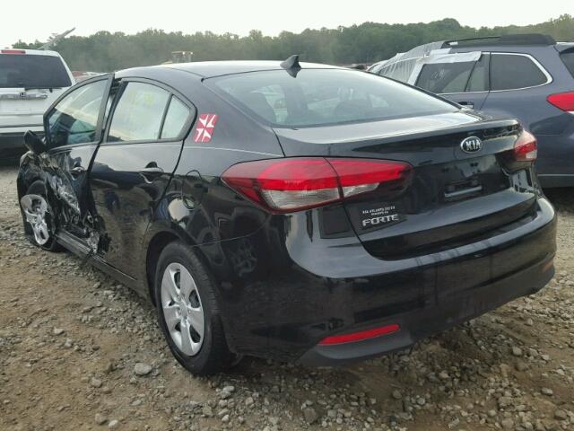 3KPFK4A71HE049959 - 2017 KIA FORTE BLACK photo 3